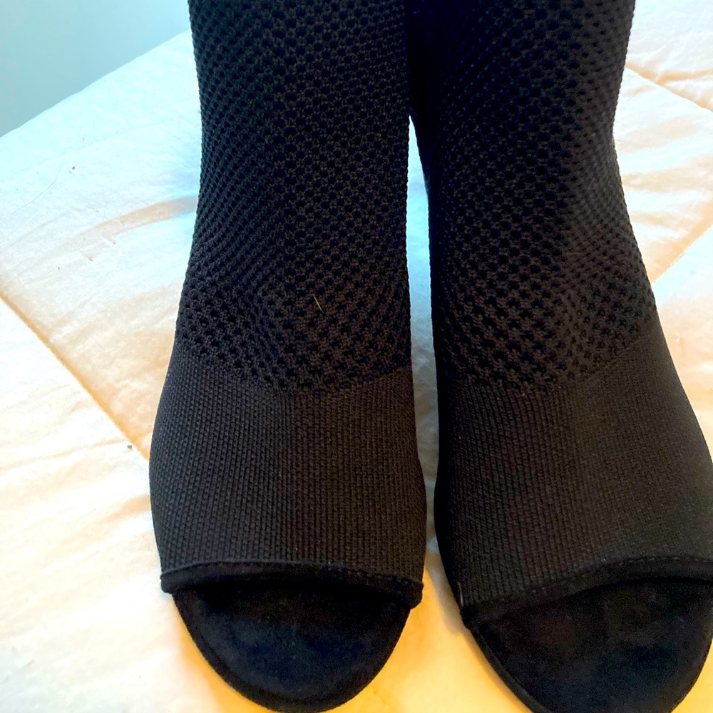 Open toed booties